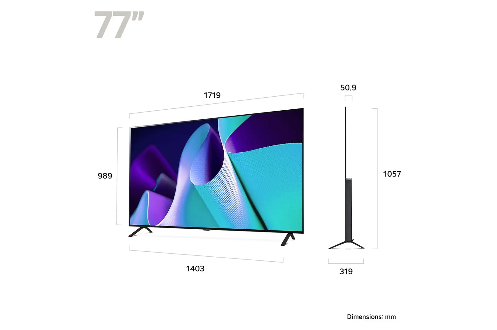 LG OLED77B42LA official product image