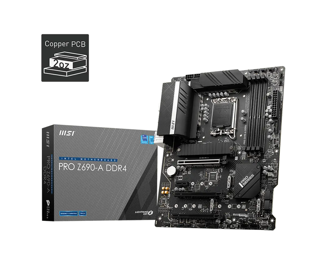 MSI PRO Z690-A DDR4 motherboard with exact-model retail packaging
