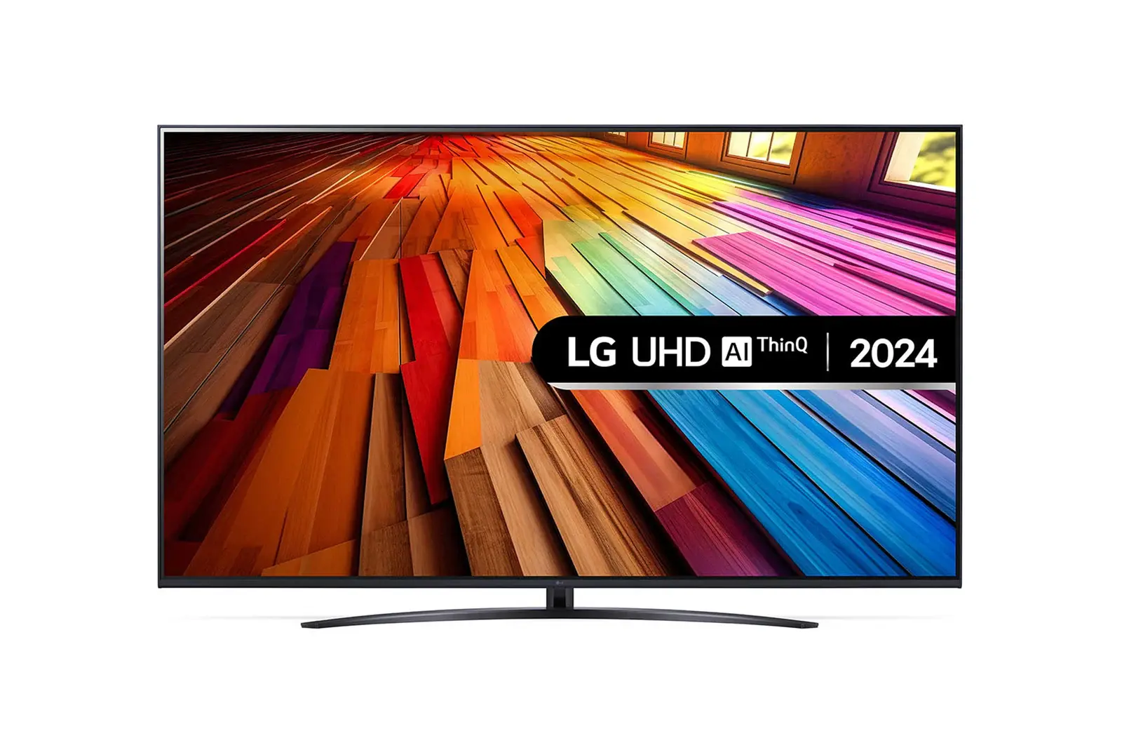 Front view of 75 inch LG UHD AI UT81 4K Smart TV 75UT81006LA
