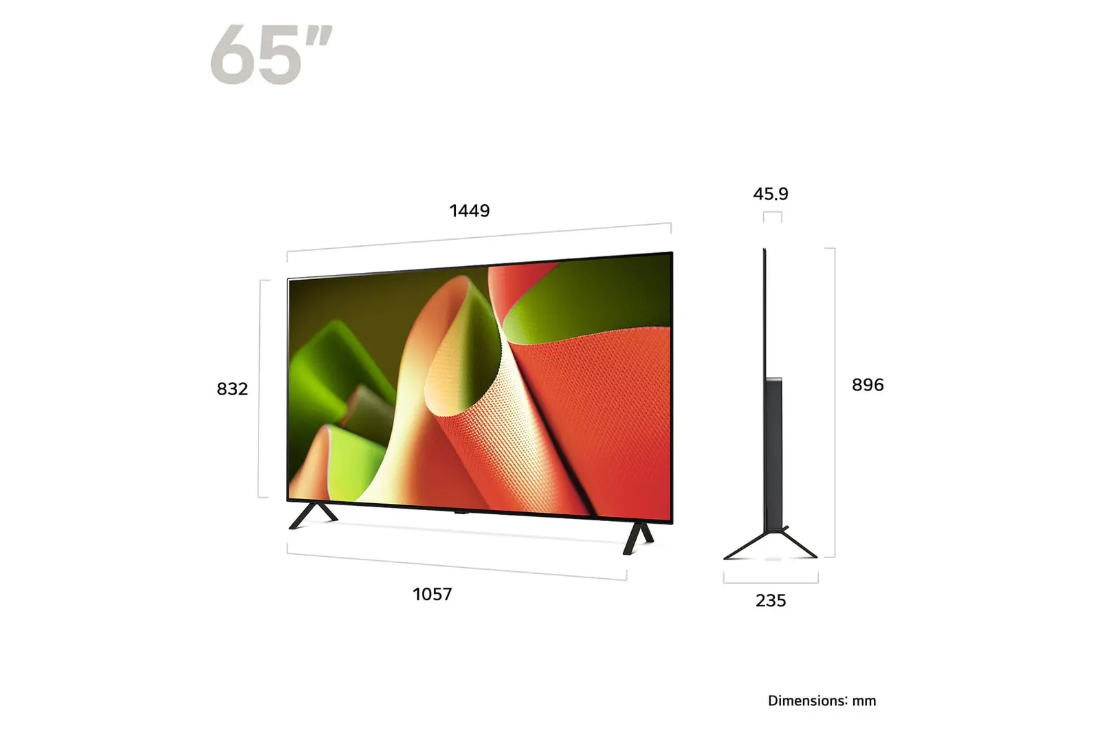 LG OLED65B46LA official product image