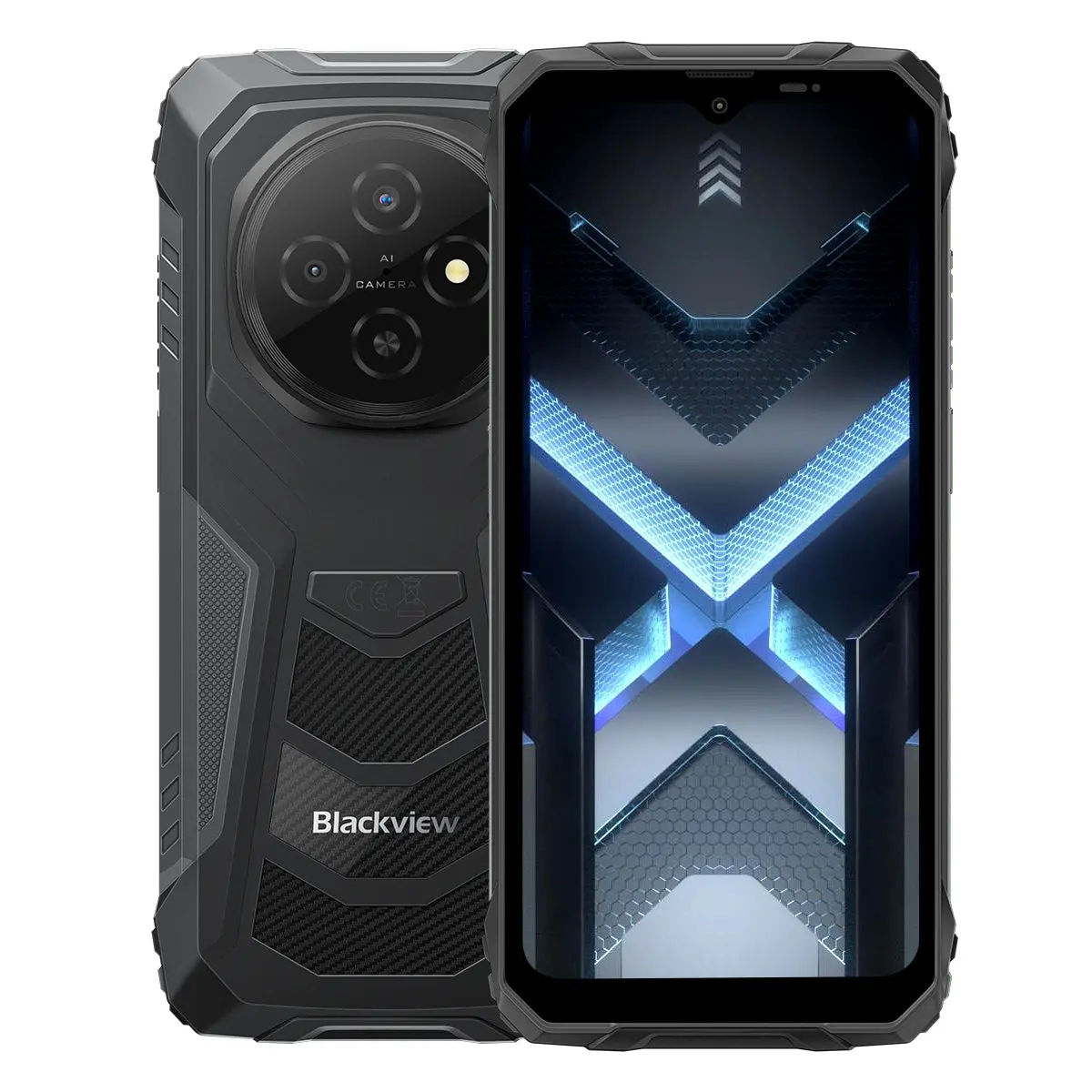 Blackview FORT 1, official exact-model product image for 4GB+128GB / Black / No Power Adapter.