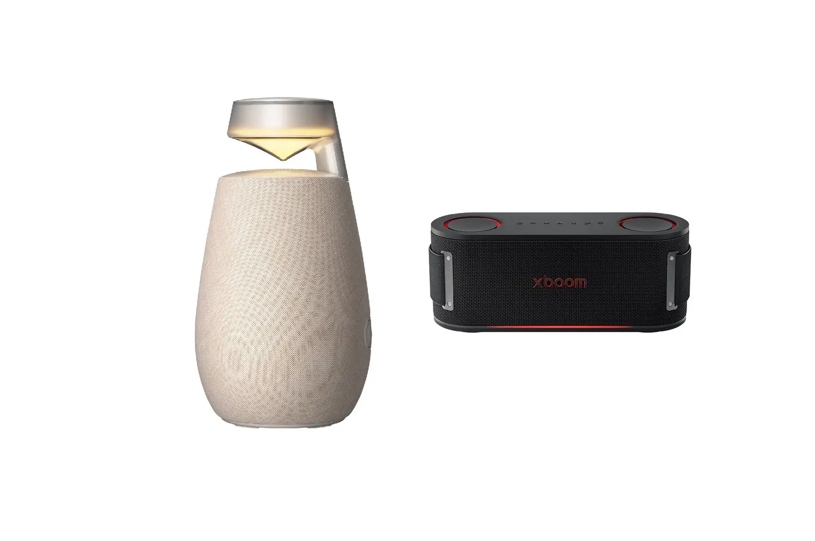 Front view of xboom 360 XO2 & xboom Bounce Bluetooth Speaker Set XO2TBE.BOUNCE