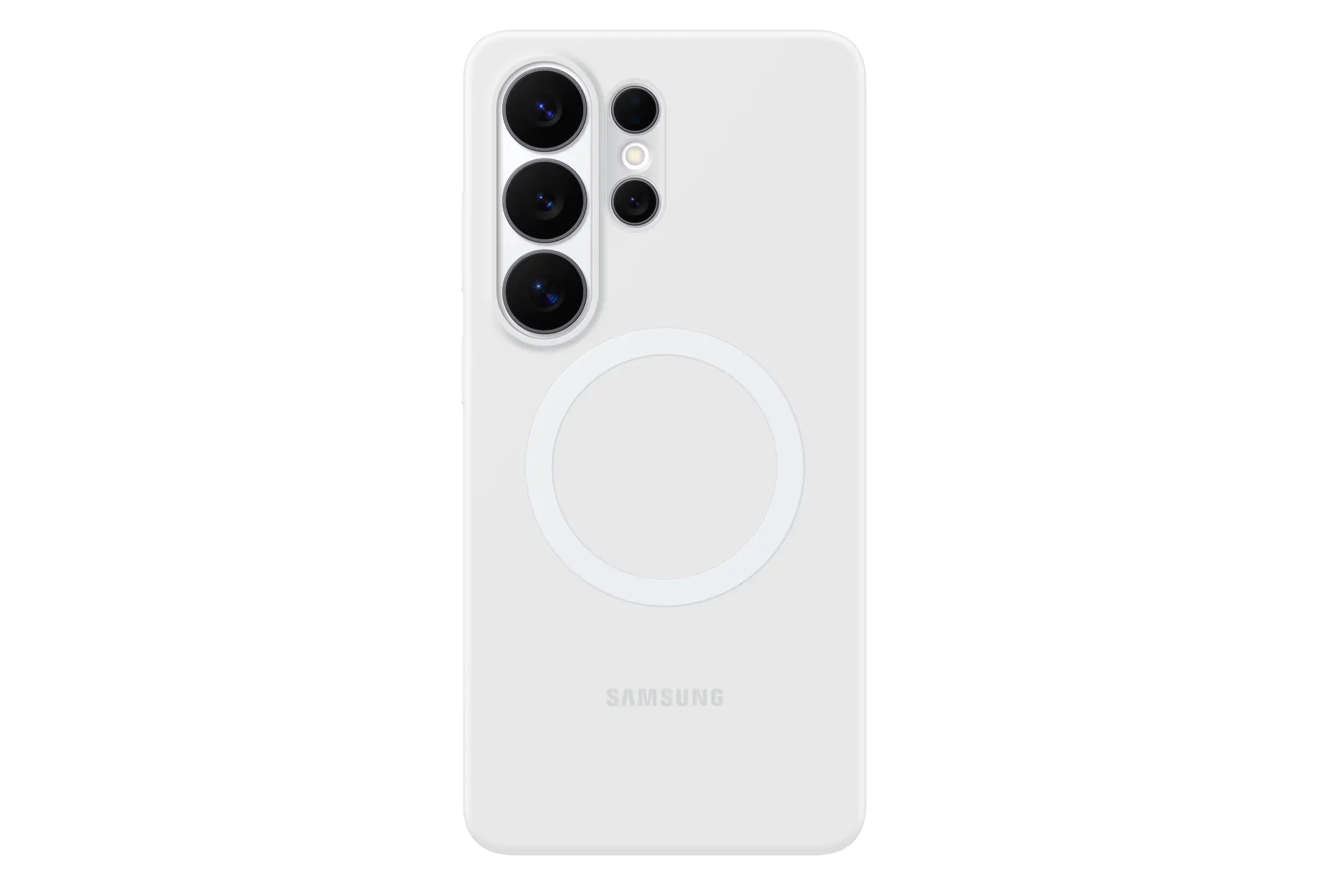 Silicone Magnet Case for Galaxy S26 Ultra Front White 