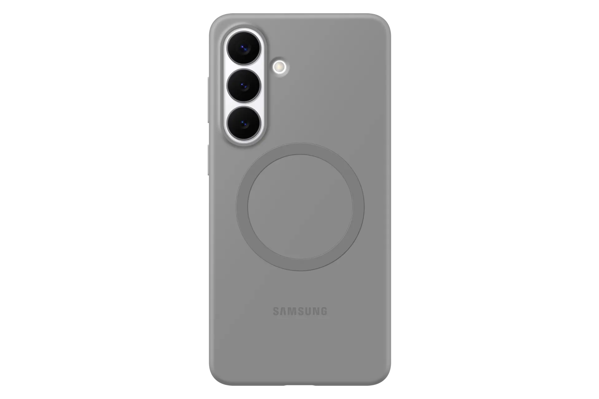 Silicone Magnet Case for Galaxy S26+ Front Gray 