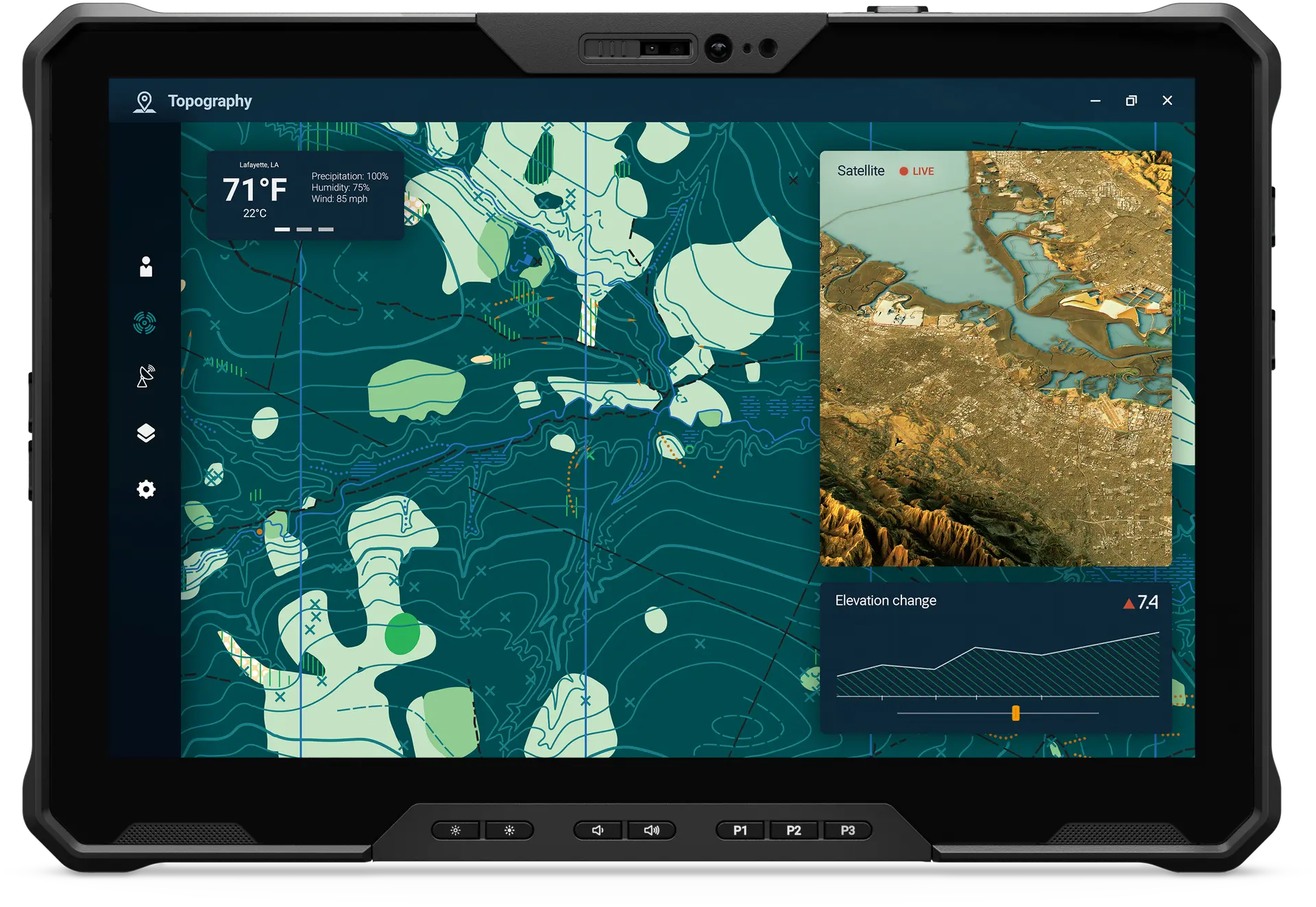 View forward-facing Dell Pro 12 Rugged Tablet