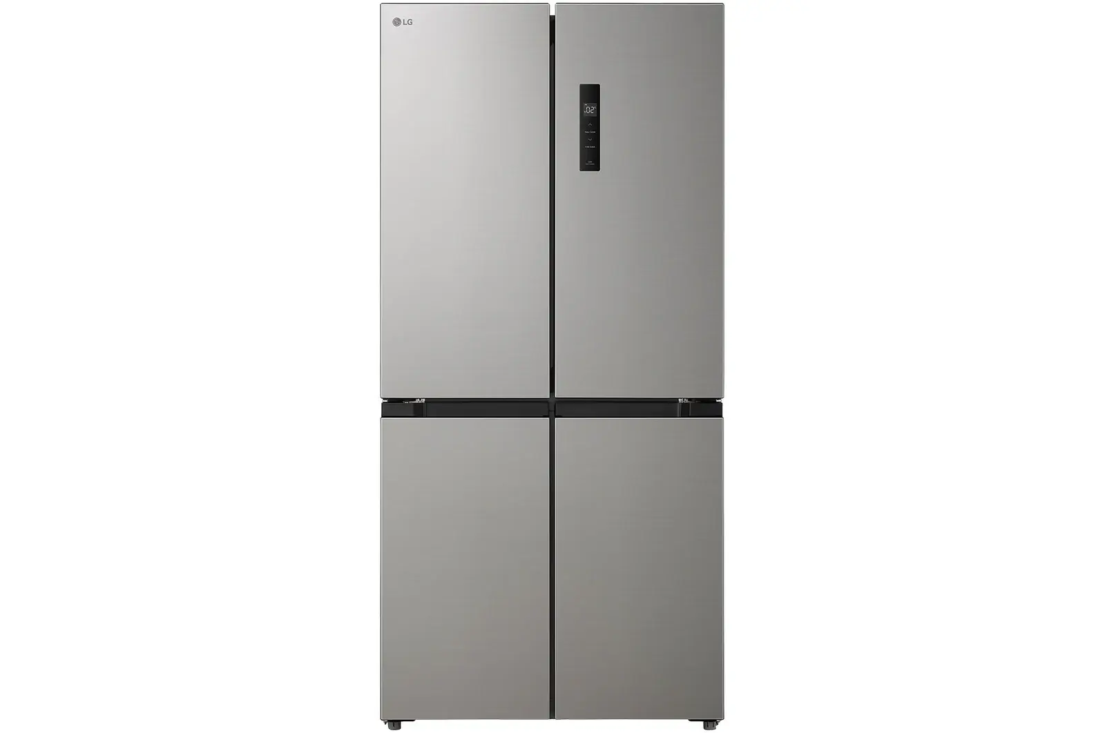 Front view of 474L Multi Door Fridge Freezer, Silver GMM41MSBEM