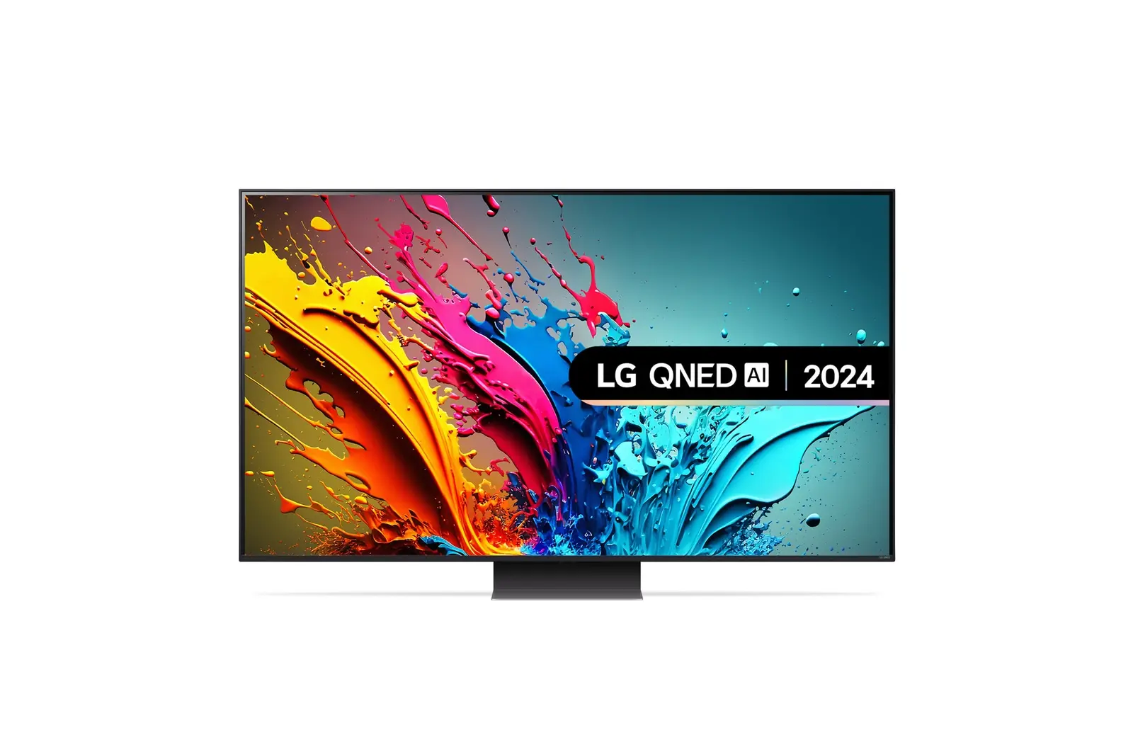 Front view of 86 inch LG QNED86 AI 4K Smart TV 86QNED86T6A