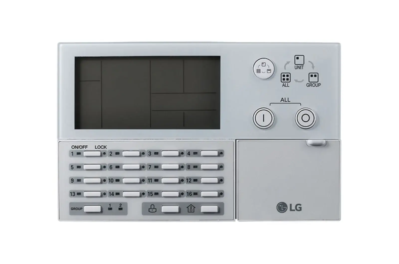 Front view of Central Controller, AC EZ, AC Ez, Button Type, Max. 32 IDUs Control PQCSZ250S0