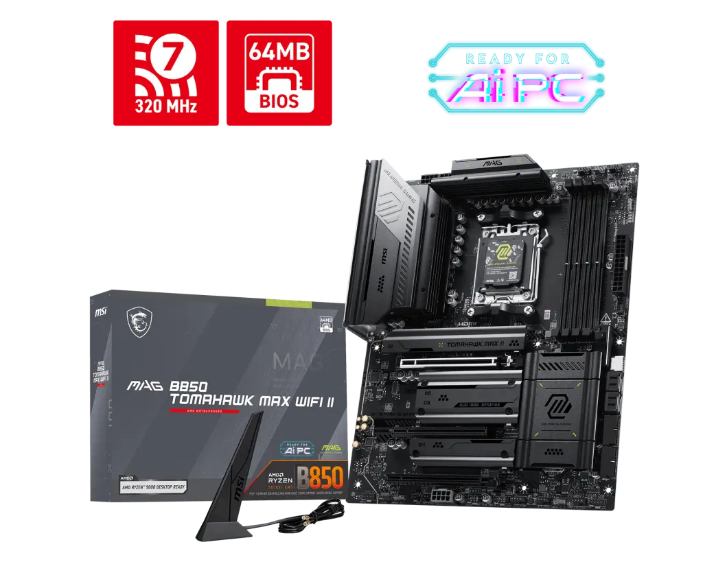 MSI MAG B850 TOMAHAWK MAX WIFI II official product image