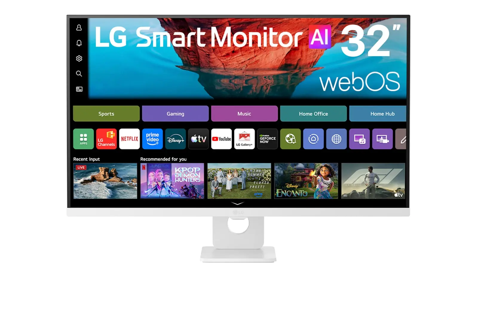 LG 32U721SB-W official product image