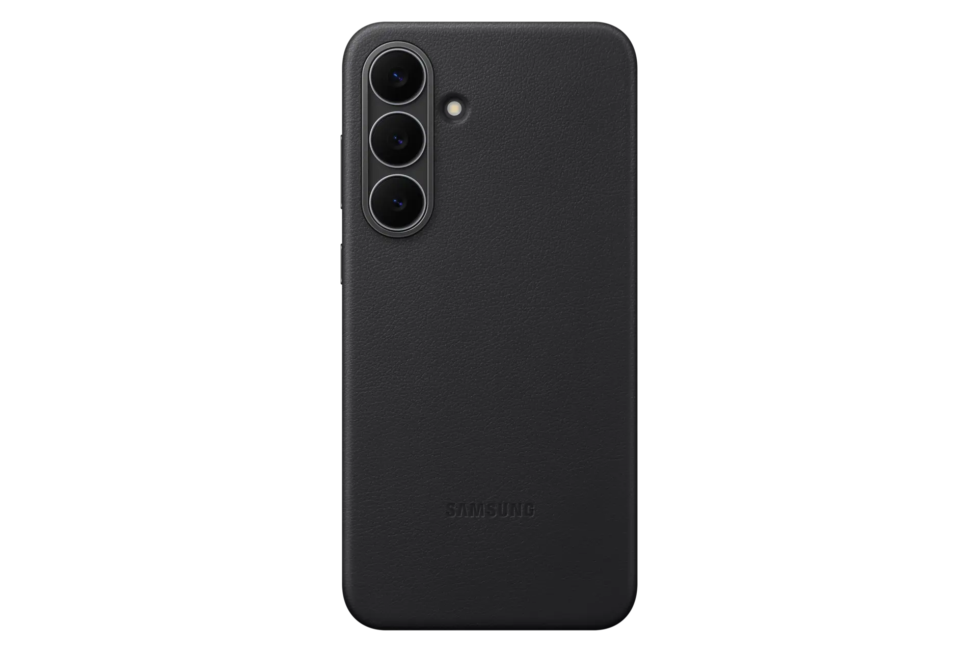 Kindsuit Faux Leather Case for Galaxy S25 FE Front Black 