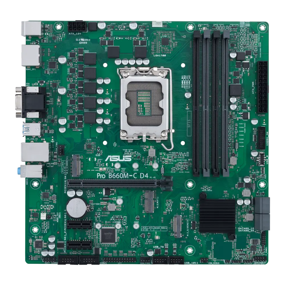 ASUS Pro B660M-C D4-CSM official product image