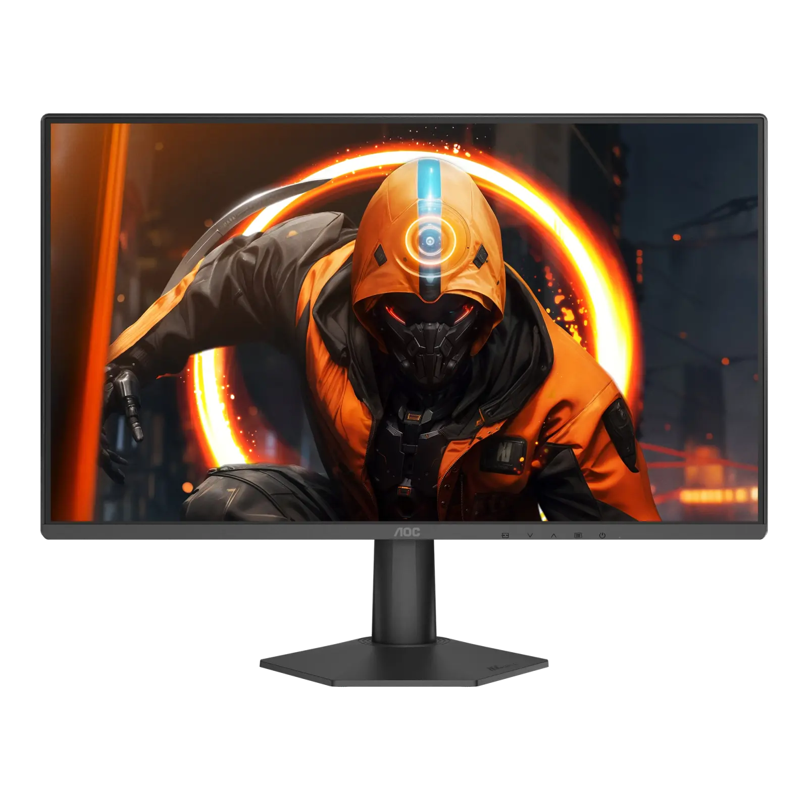 AOC 24G50F 24-inch gaming monitor from the front on its black stand.