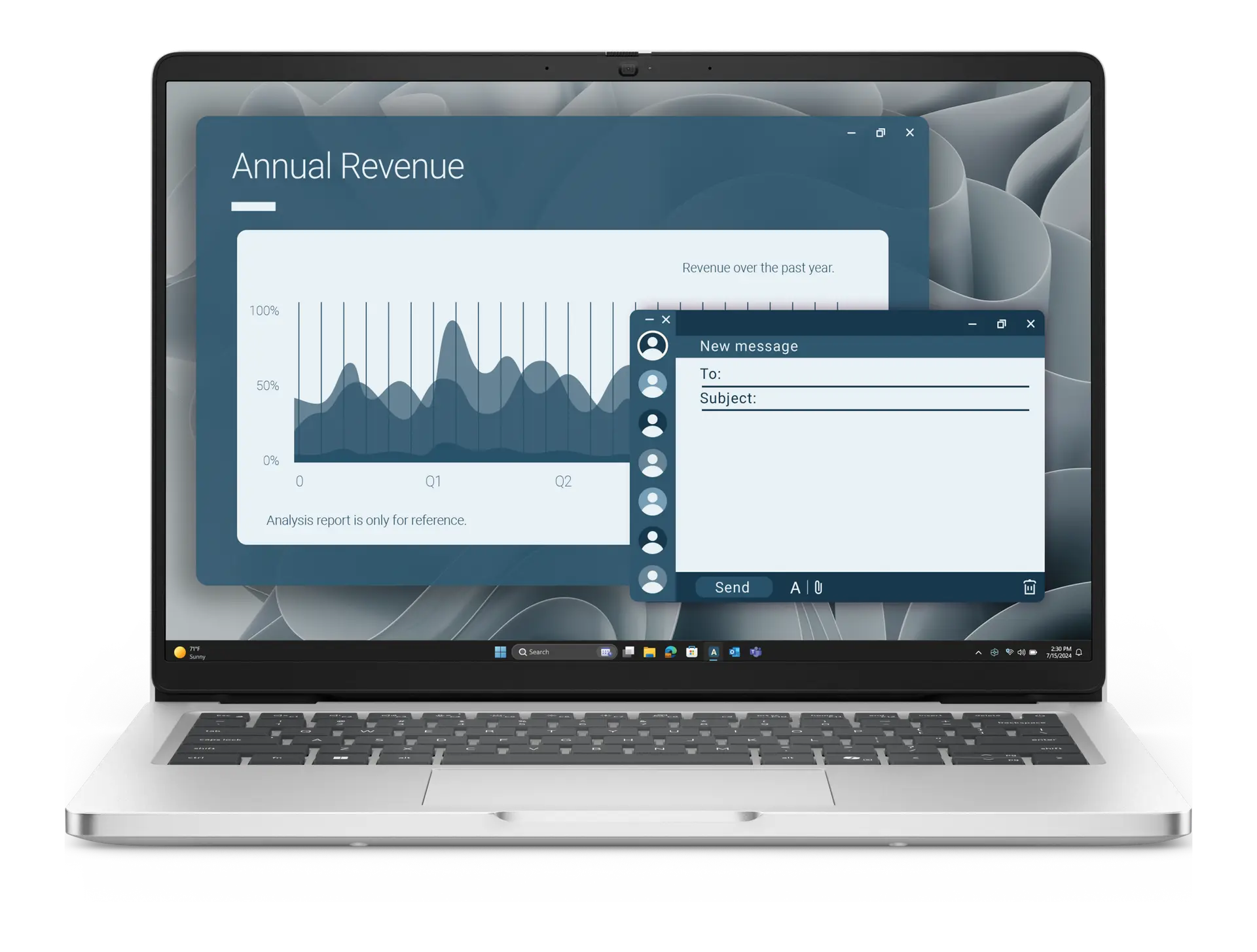 View forward-facing Dell Pro 14 Laptop with HD/FHD Camera