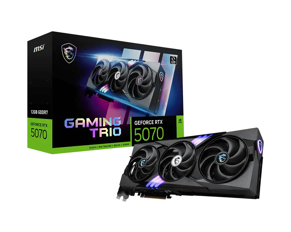 MSI GeForce RTX™ 5070 12G GAMING TRIO — original manufacturer model image