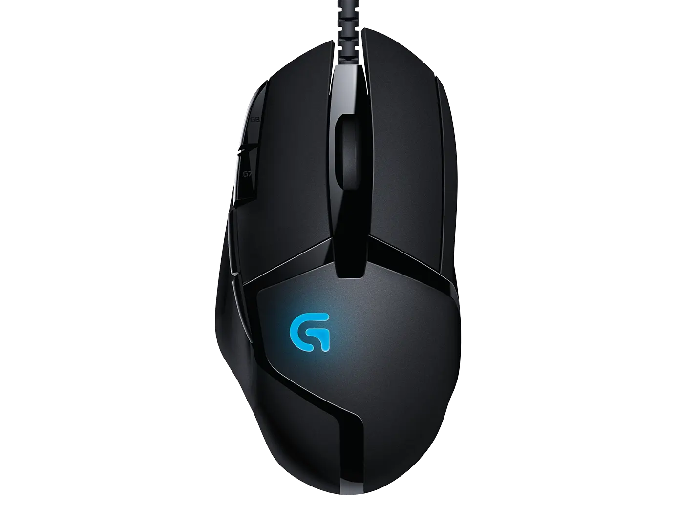Logitech G402 Hyperion Fury in Black: exact official product gallery view