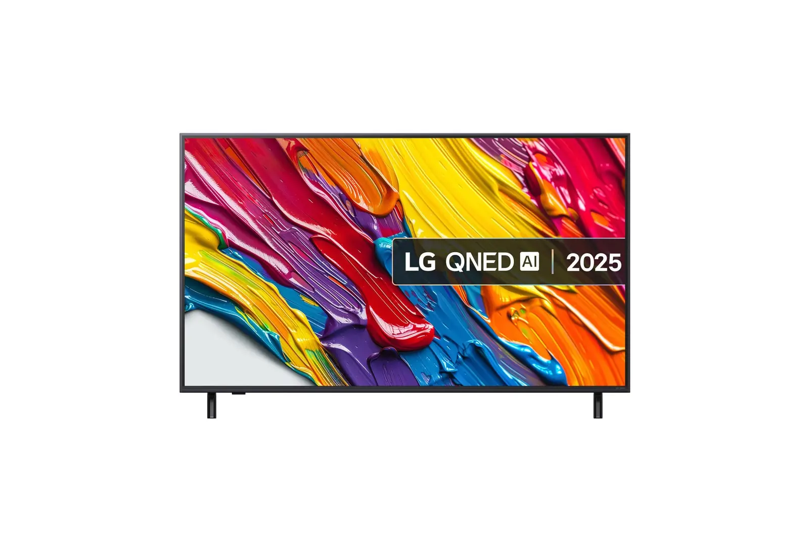 Front view of 55 inch LG QNED AI QNED82 4K Smart TV 2025 55QNED82A6B