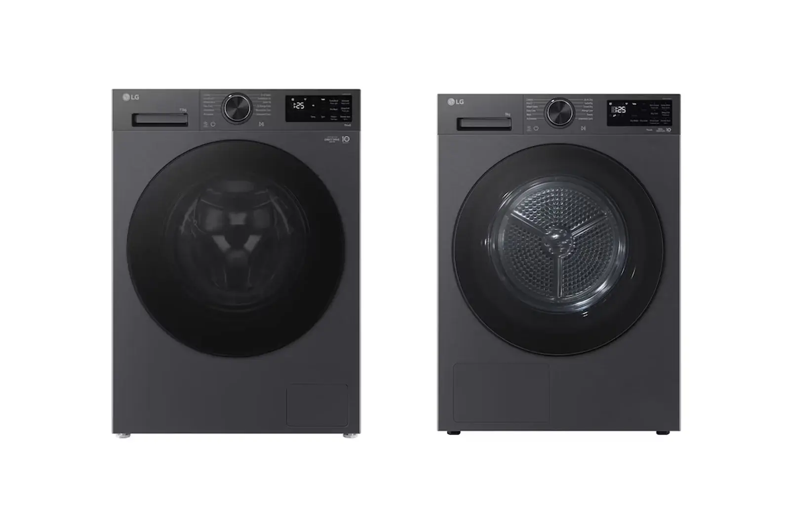 Front view of 11kg Washing Machine + 9kg Tumble Dryer Bundle, Series 5, Black F4X5011TBB.RHX5