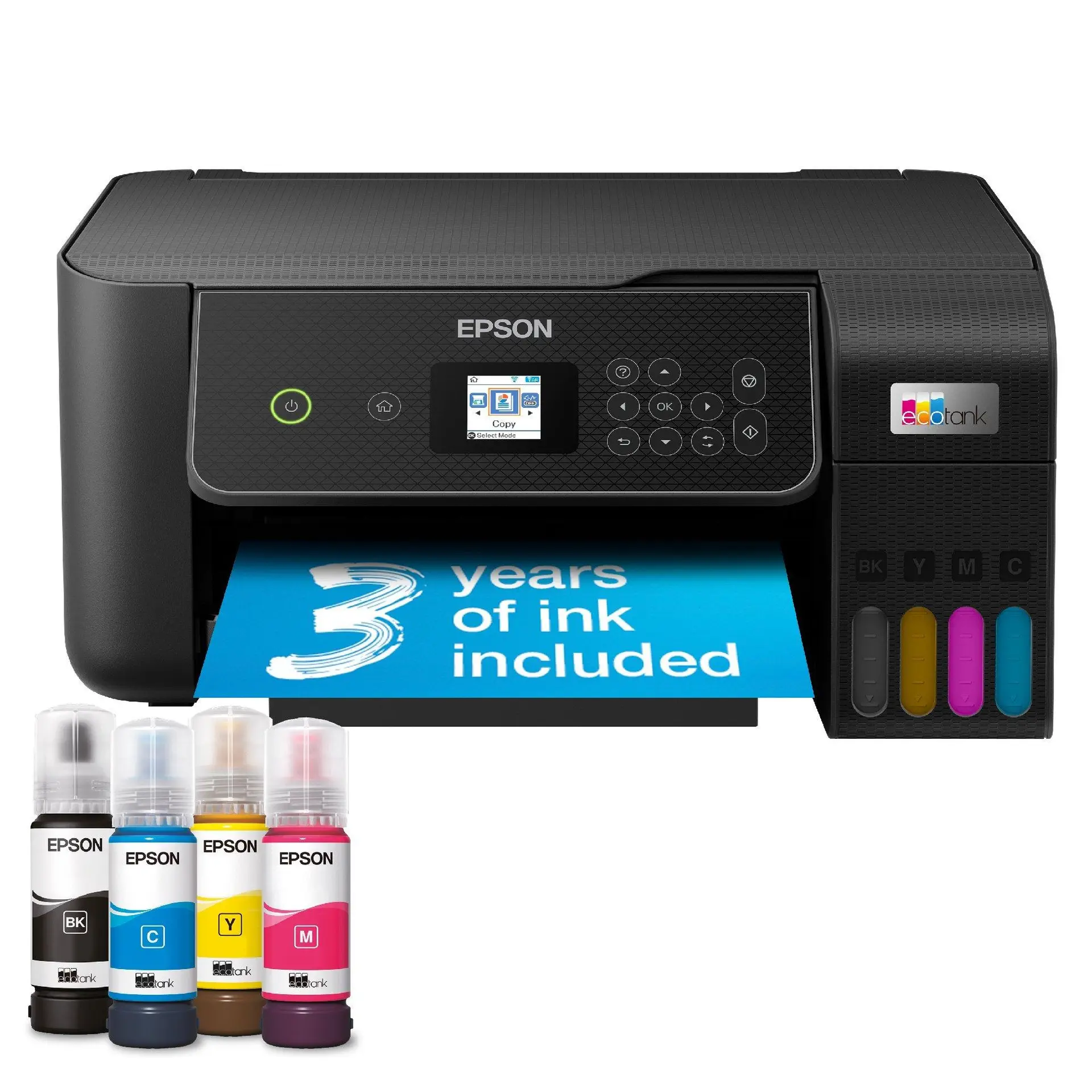 Epson EcoTank ET-2871 A4 Multifunction Wi-Fi Ink Tank Printer, With Up To 3 Years Of Ink Included — exact C11CJ66418 manufacturer product image
