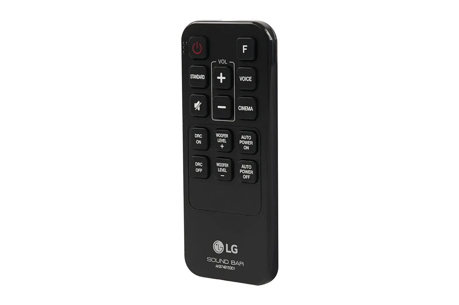 Front view of Soundbar Remote Controller AKB74815301