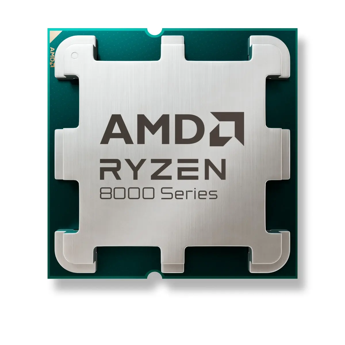 AMD's official processor artwork associated with Ryzen 5 8400F on its exact manufacturer product page; the visible artwork identifies the family rather than a readable exact model number.
