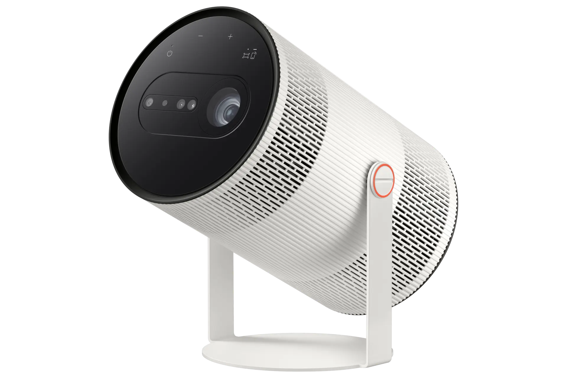 The Freestyle+ Full HD Portable Projector (2026) Front Ceramic White 