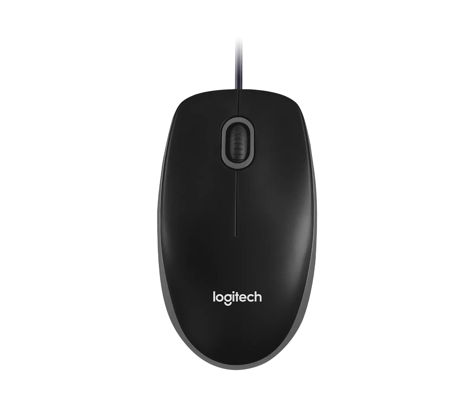 Logitech B100 Optical USB Mouse in Black: exact official product gallery view