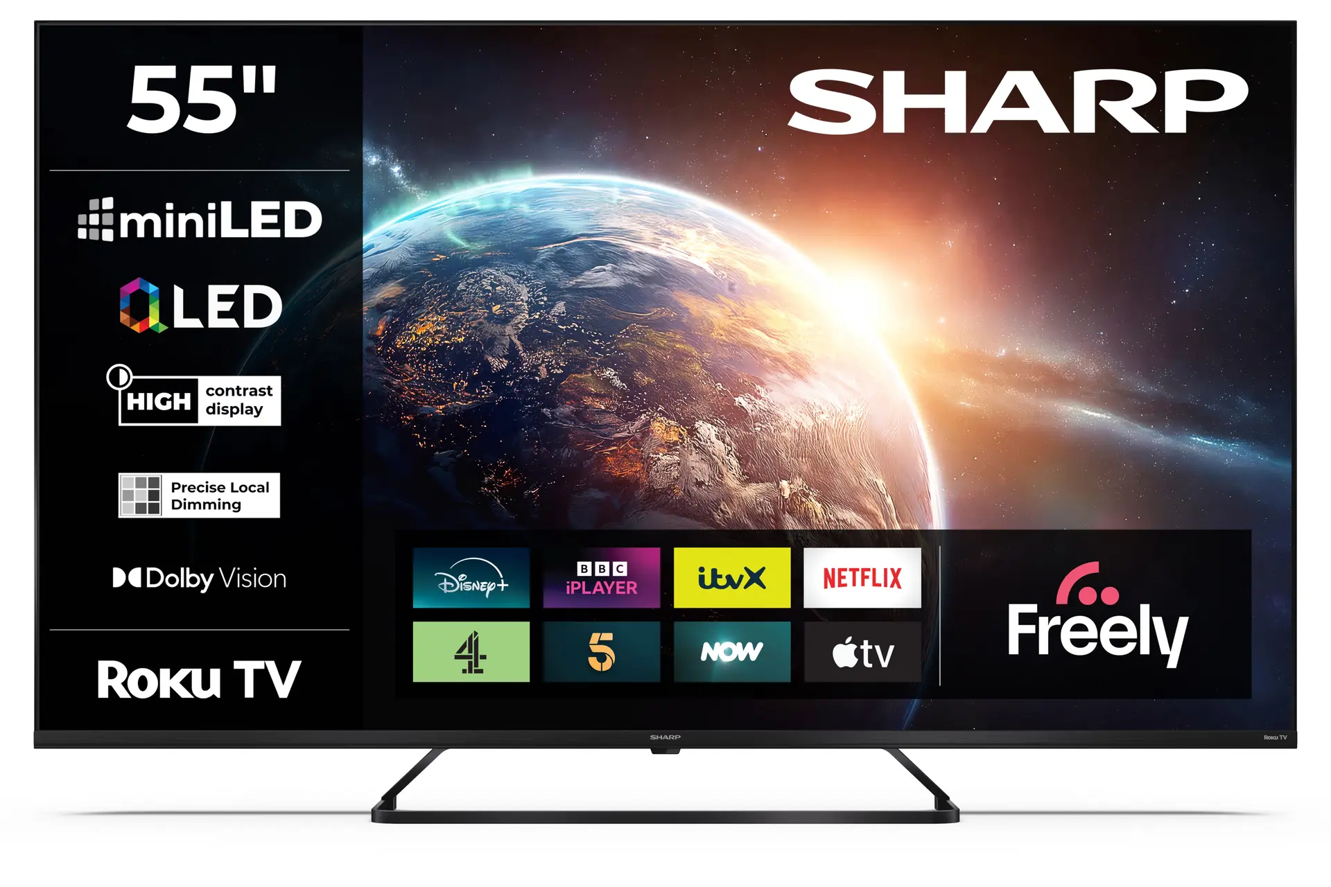 Sharp 55JH6225K television, official exact-model product image.