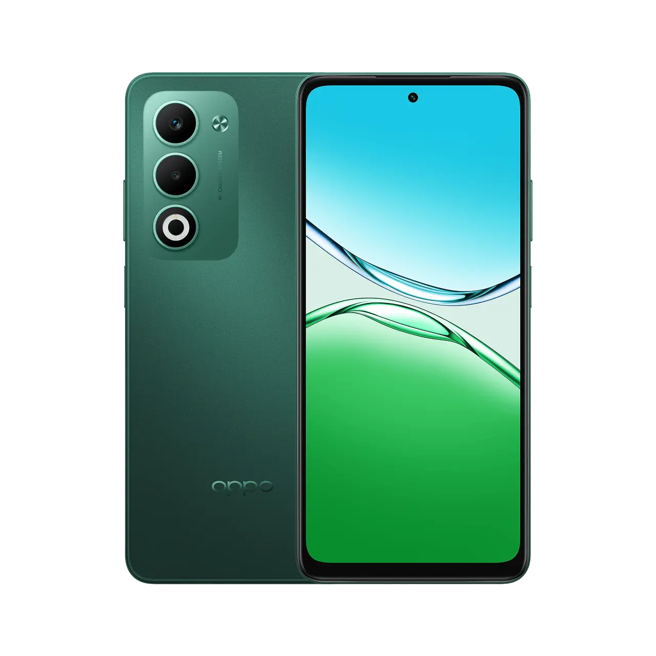 OPPO A5 5G in Black Green, official product view