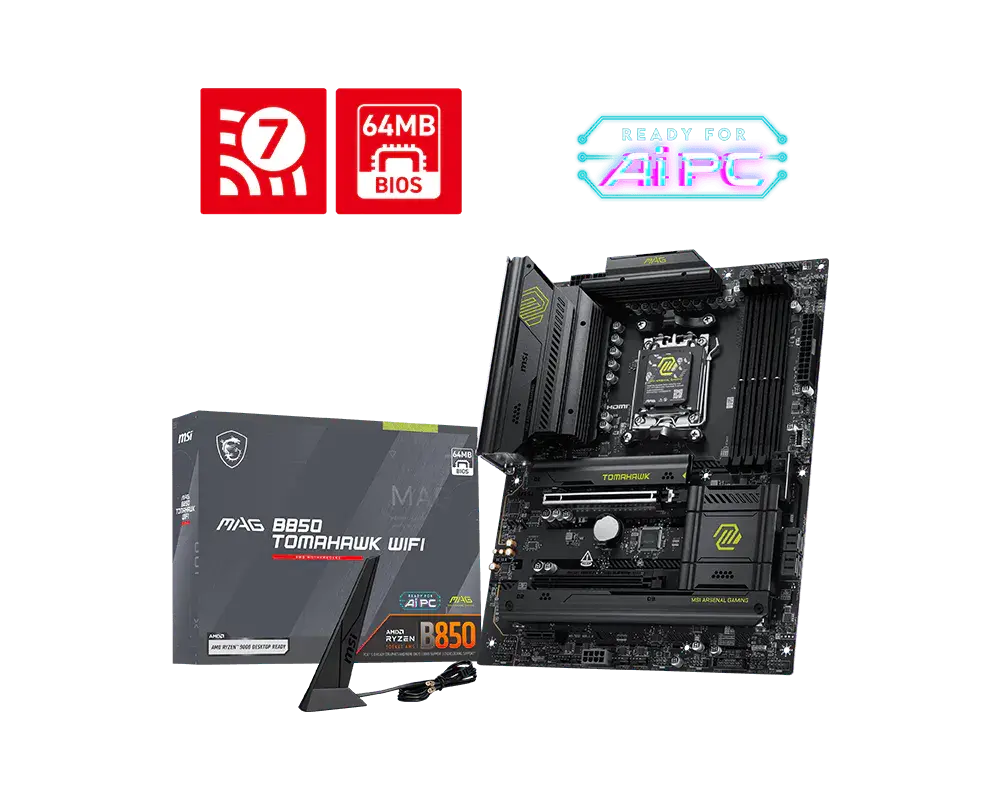 MSI MAG B850 TOMAHAWK WIFI motherboard
