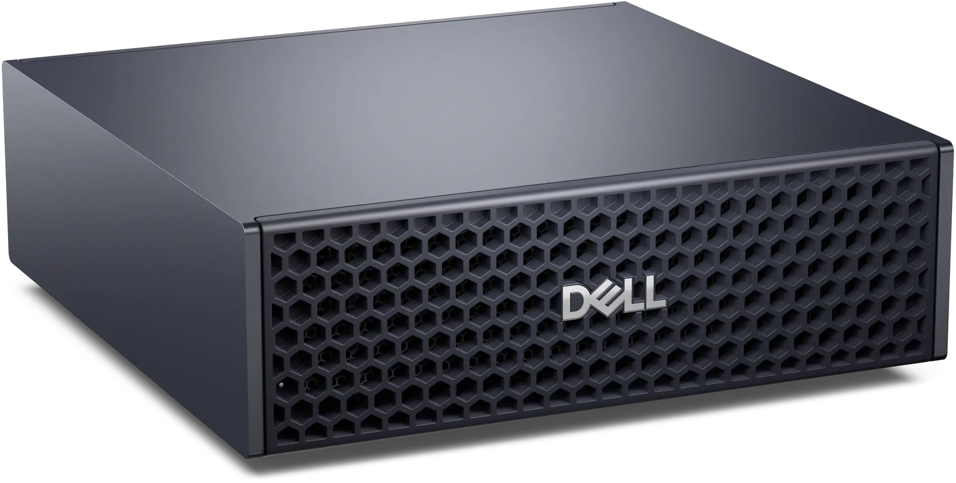 View right-facing Dell Pro Max Micro Desktop