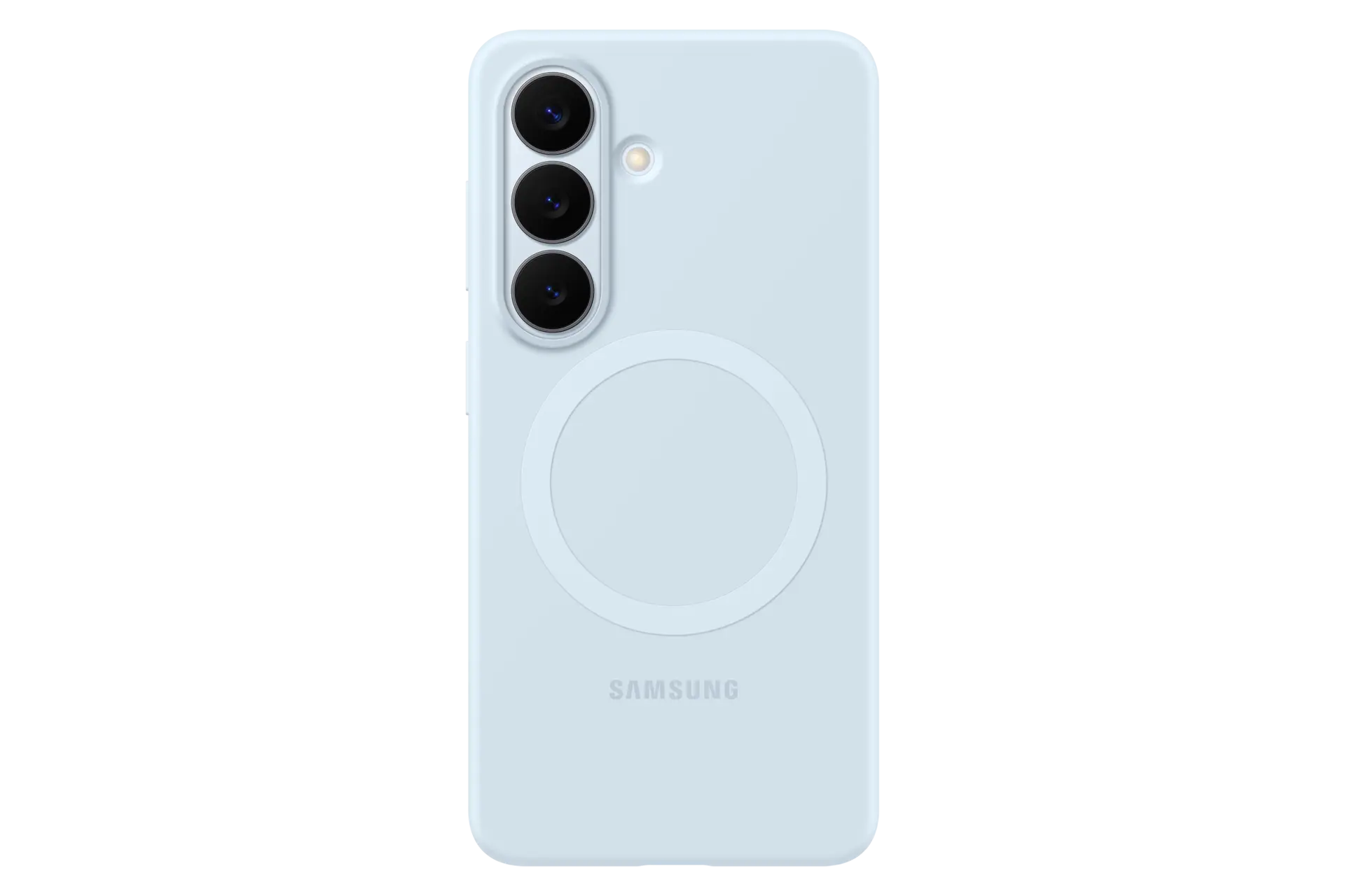 Silicone Magnet Case for Galaxy S26 Front Light Blue 