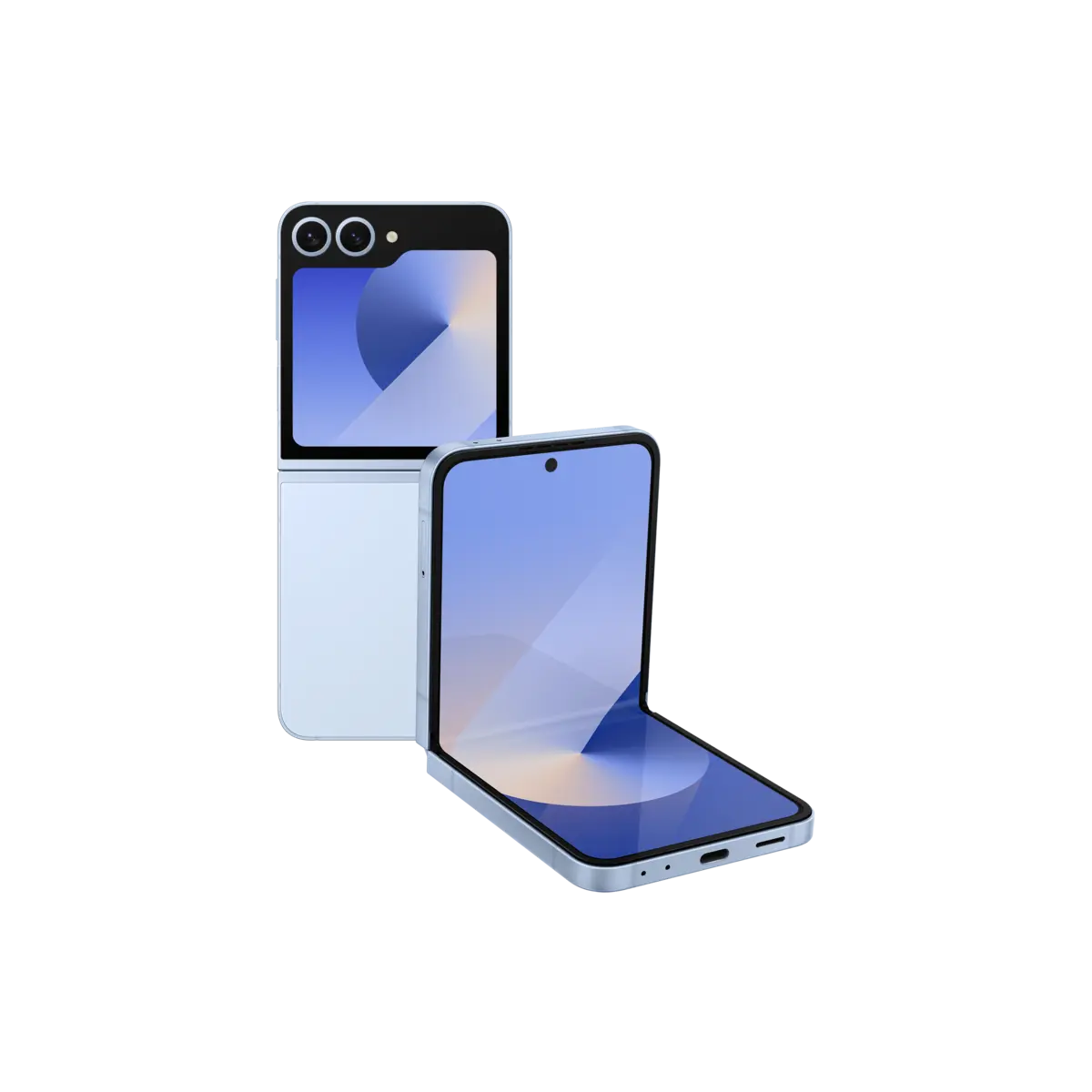 Samsung Galaxy Z Flip6 in Blue, official product view