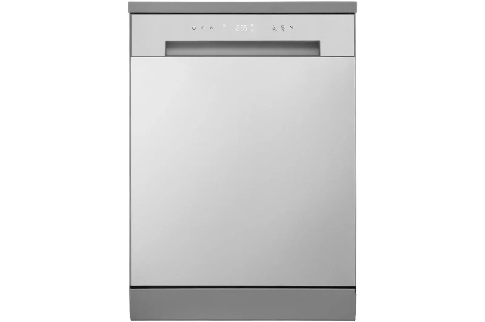 Front view of 13 Place Setting QuadWash™ Freestanding Dishwasher Series 2, Silver DF030FL