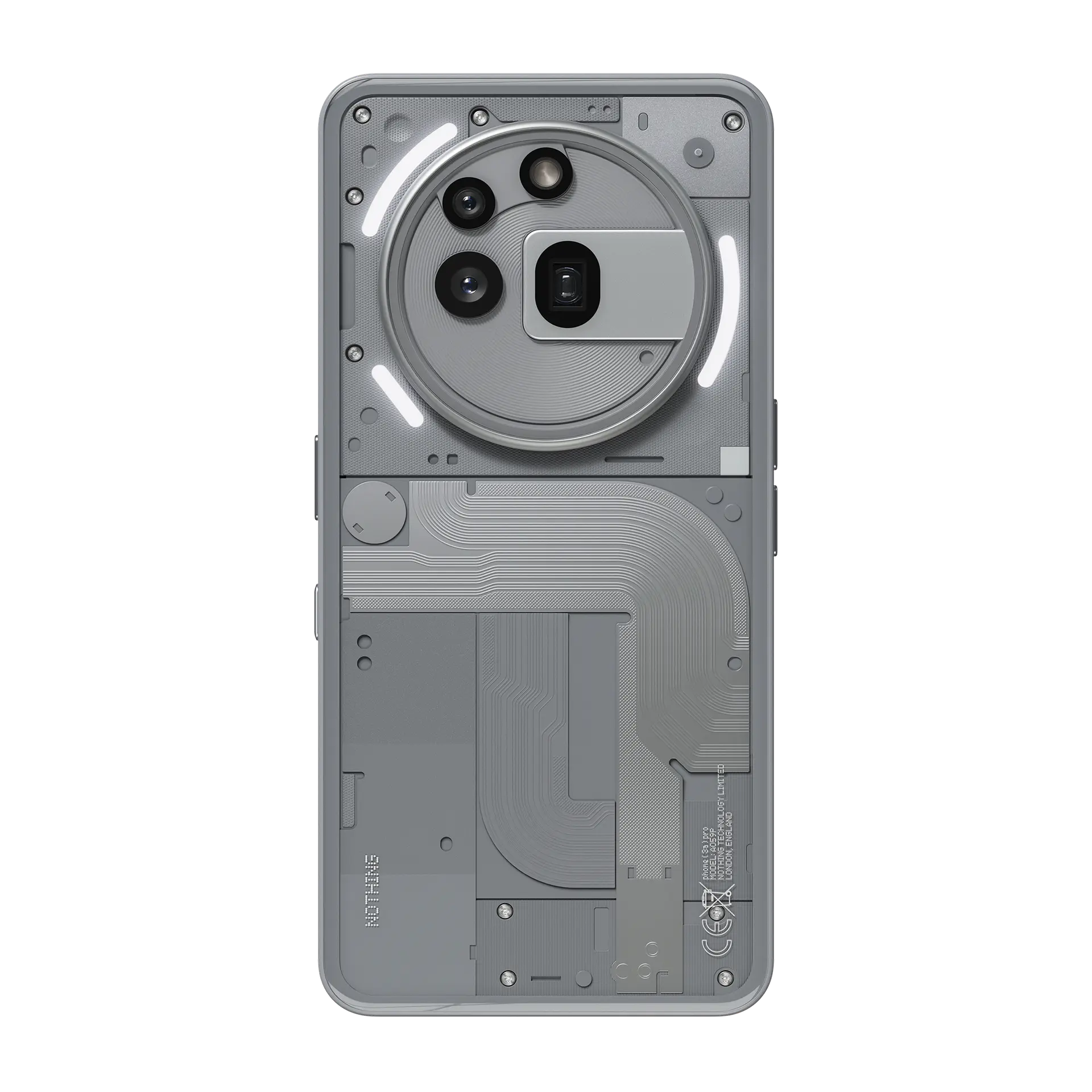 Nothing Phone (3a) Pro in Grey, official product view