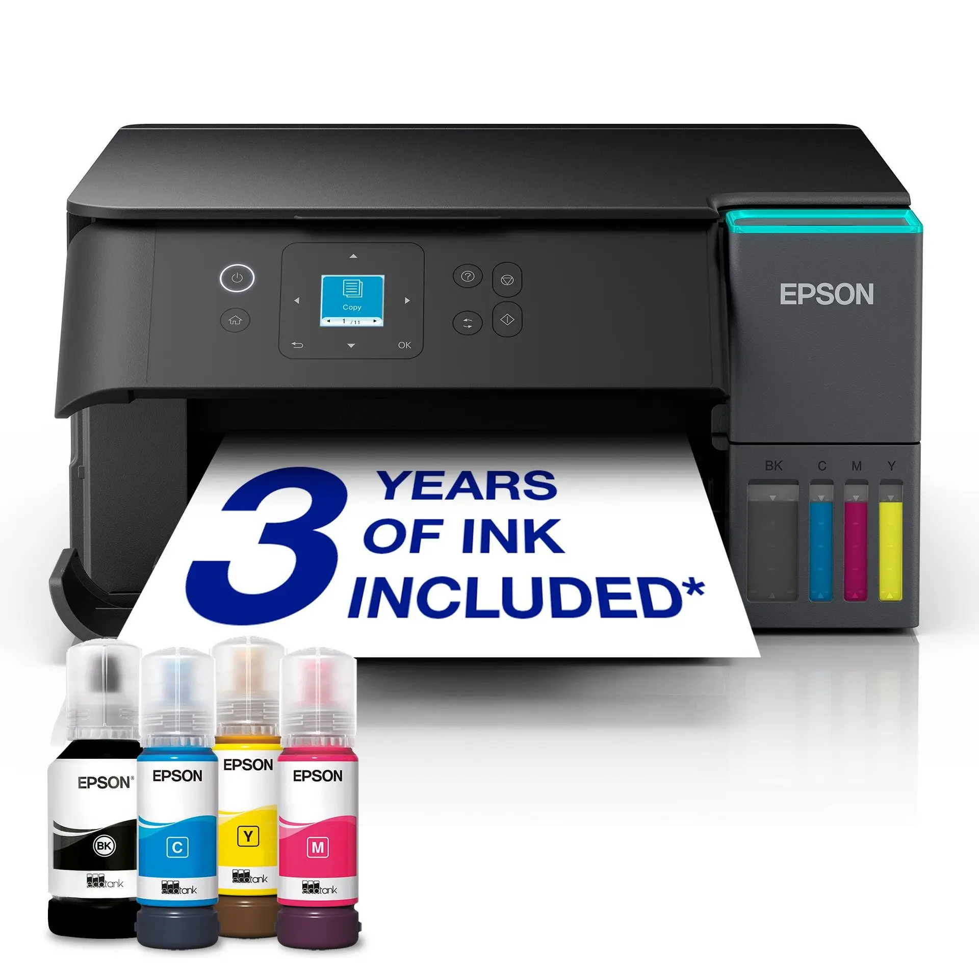 Epson EcoTank ET-2955 A4 Multifunction Wi-Fi Ink Tank Printer, With Up To 3 Years Of Ink Included — exact C11CL41414CA manufacturer product image