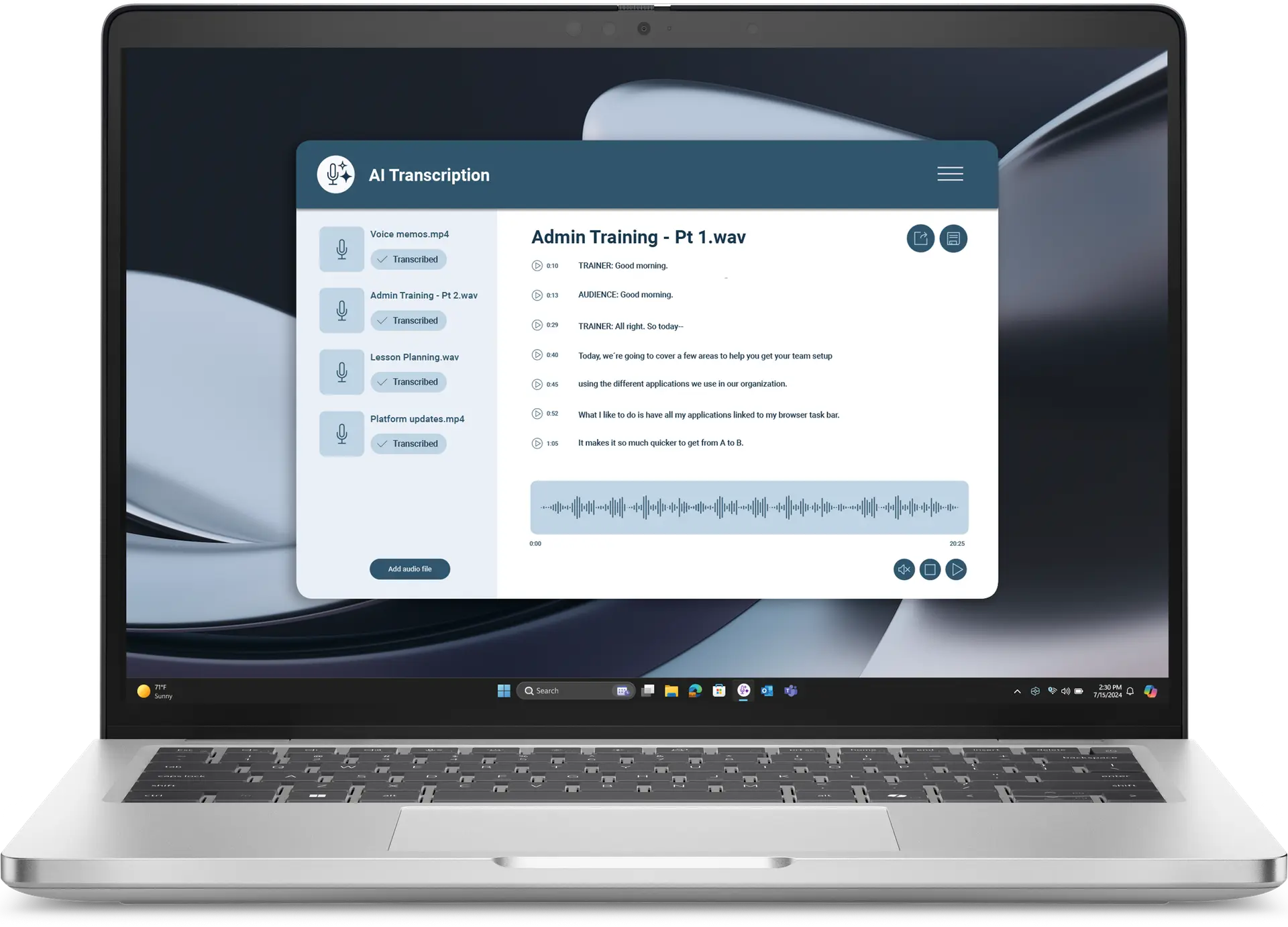 View forward-facing Dell Pro 14 2-in-1 Touch Laptop