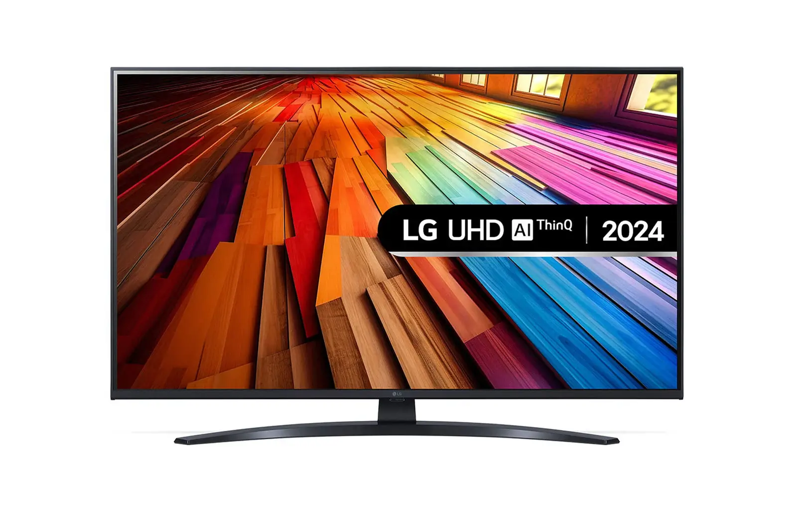 Front view of 43 inch LG UHD AI UT81 4K Smart TV 43UT81006LA