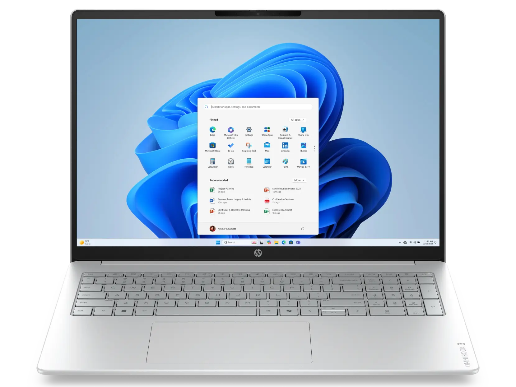 HP OmniBook 3 Laptop 16-bu0007nax official product image