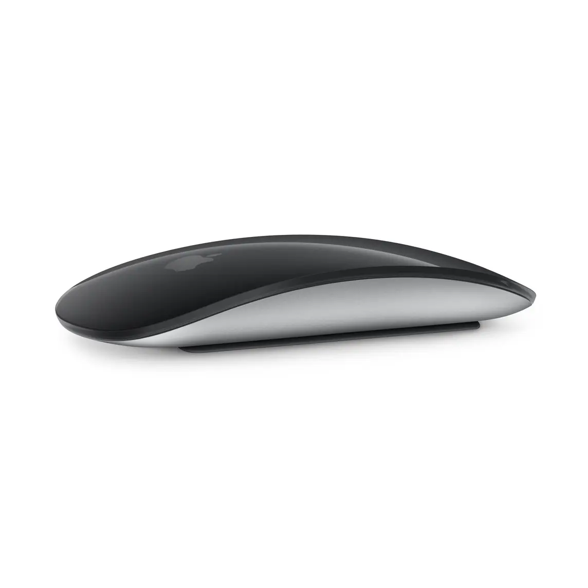 Magic Mouse, black multi-touch surface, silver aluminium body