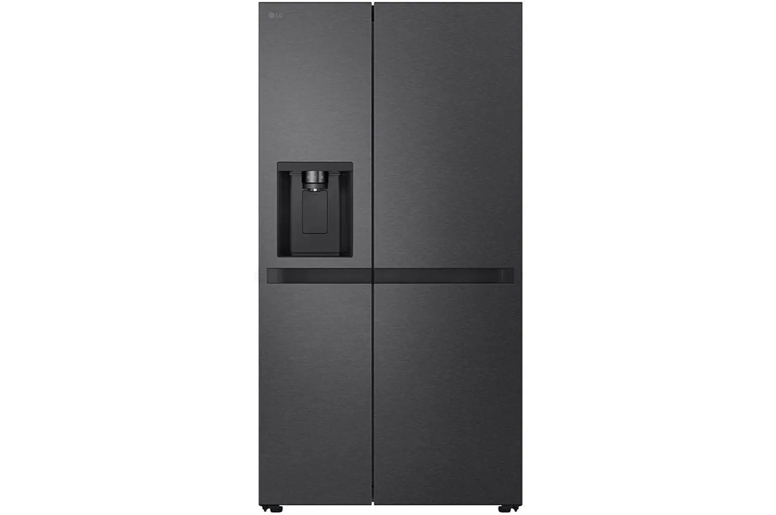 Front view of 638L NatureFRESH American Style Fridge Freezer, Black GSLC40EPPE