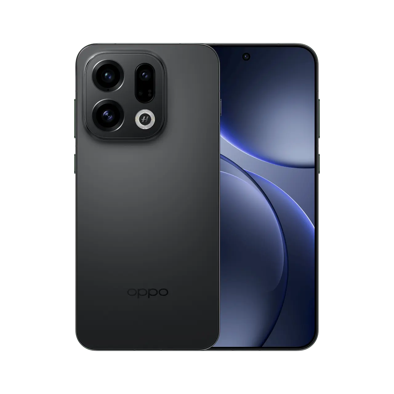 OPPO Find X9 in Space Black, official product view