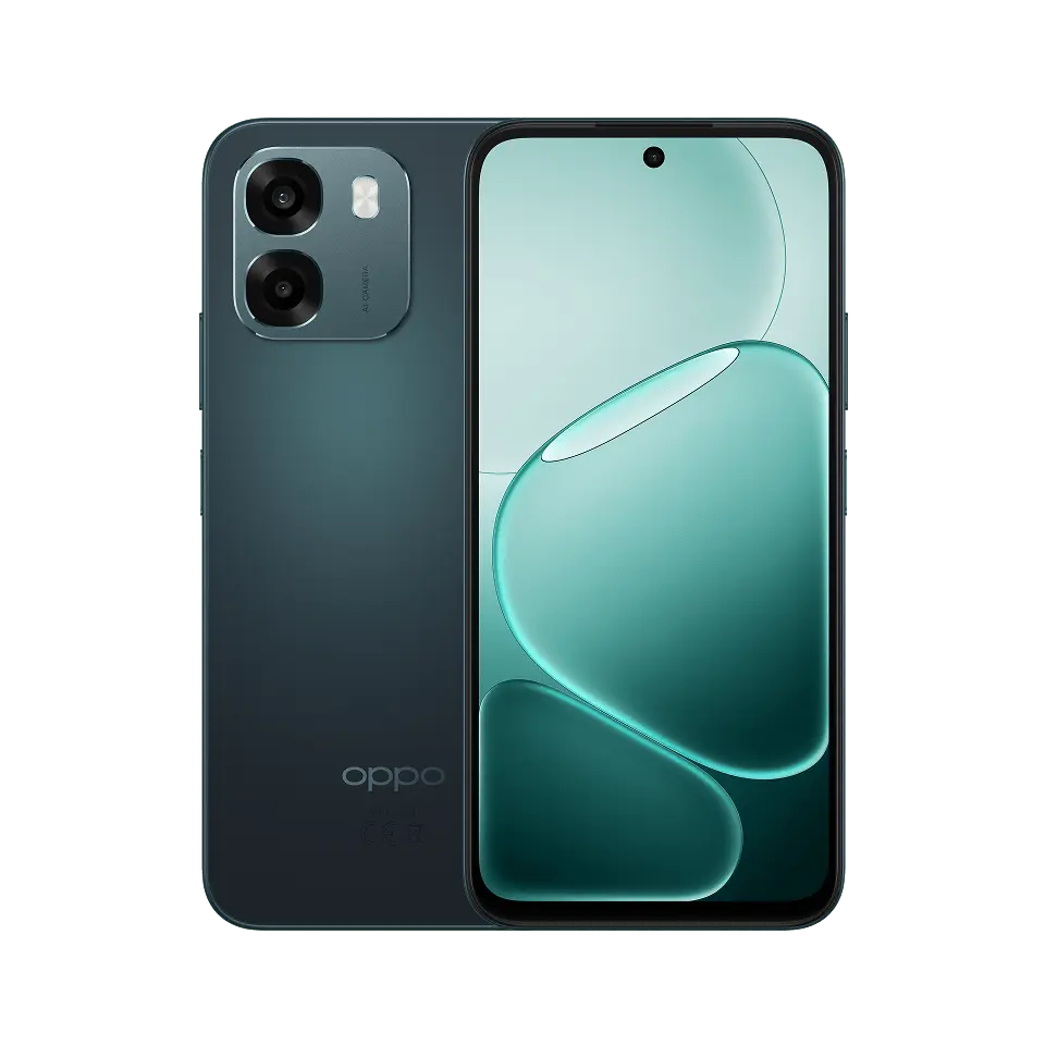 OPPO A6 5G in Sapphire Black, official product view