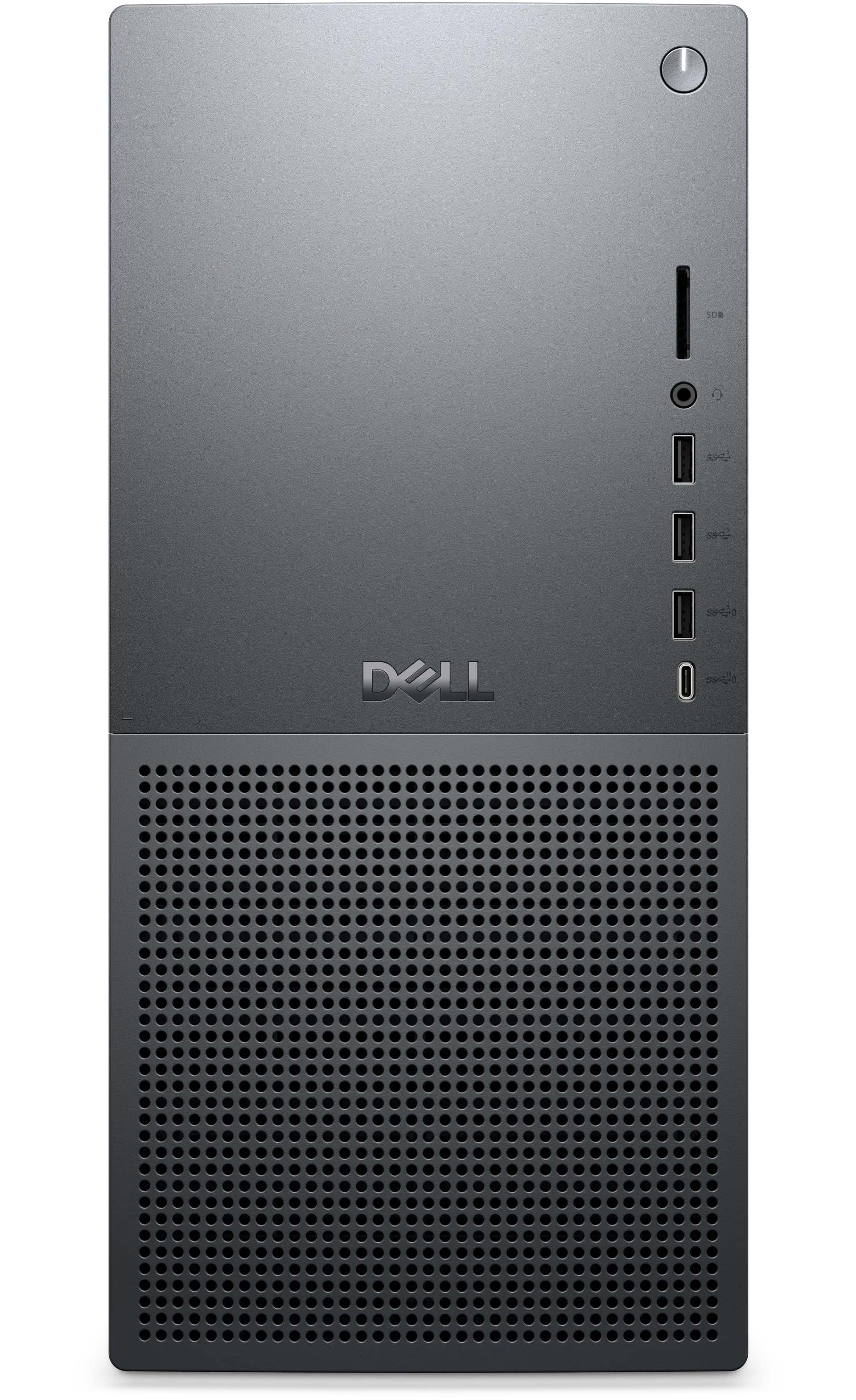 View forward-facing Dell Tower Desktop