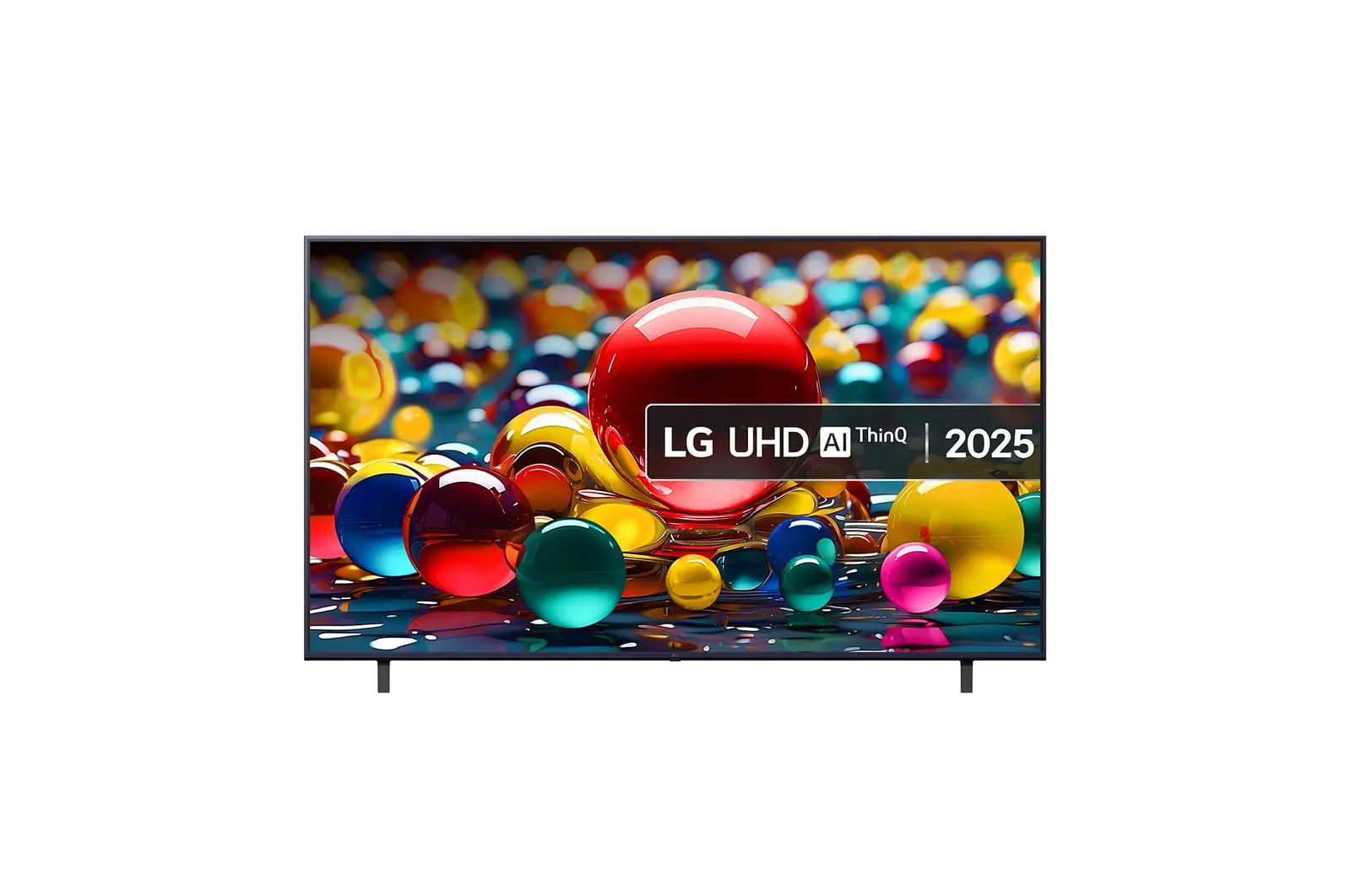 Front view of 75 inch LG UHD AI UA74 4K Smart TV 2025 - 75UA74006LB 75UA74006LB