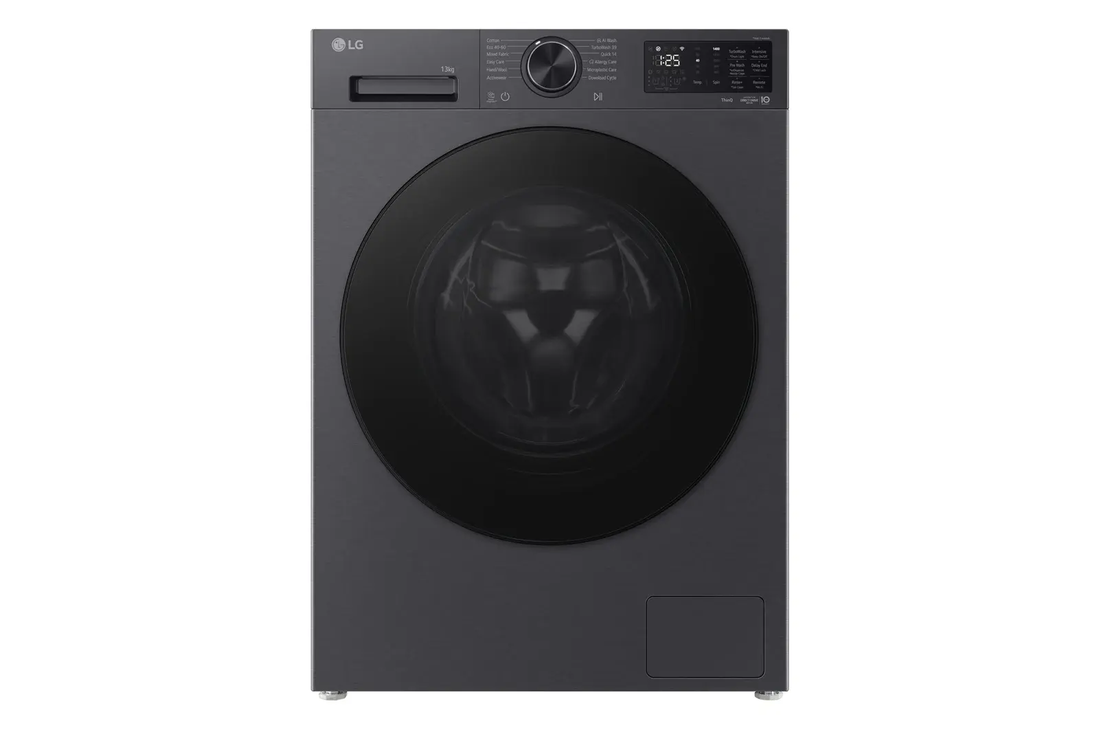 Front view of 13kg AI Direct Drive™ Washing Machine, Series 5, Black F4X5013TBB