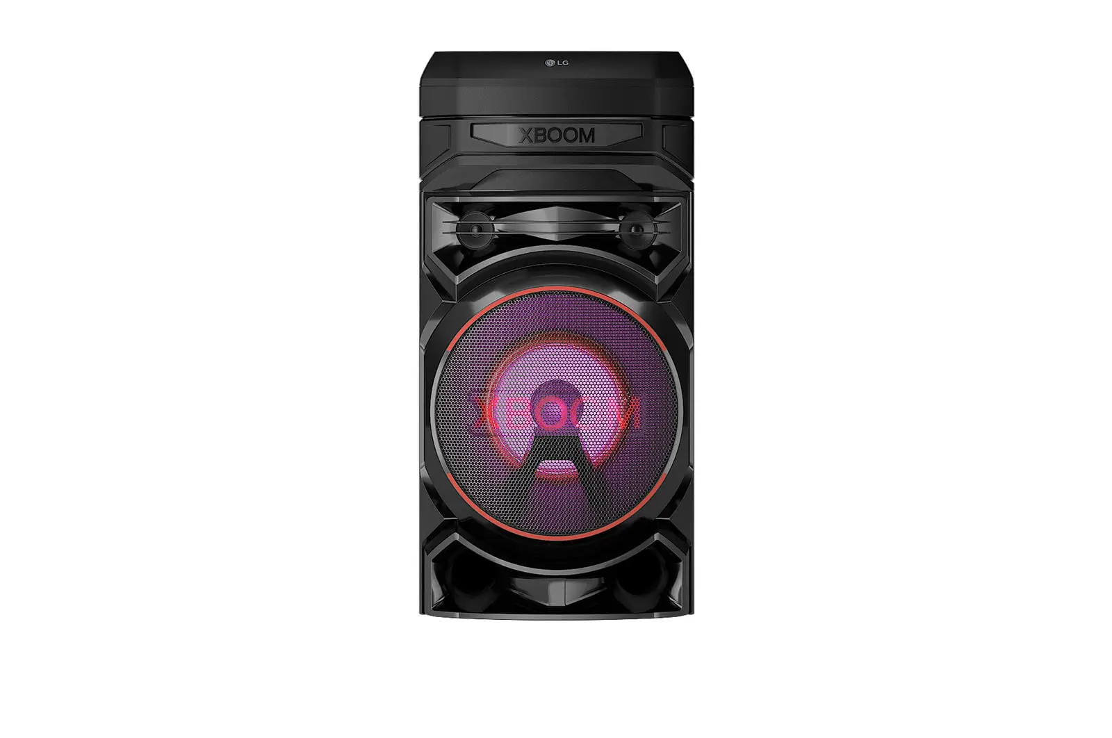 Front view of Bluetooth speaker LG XBOOM RNC5 Karaoke Party Speaker RNC5