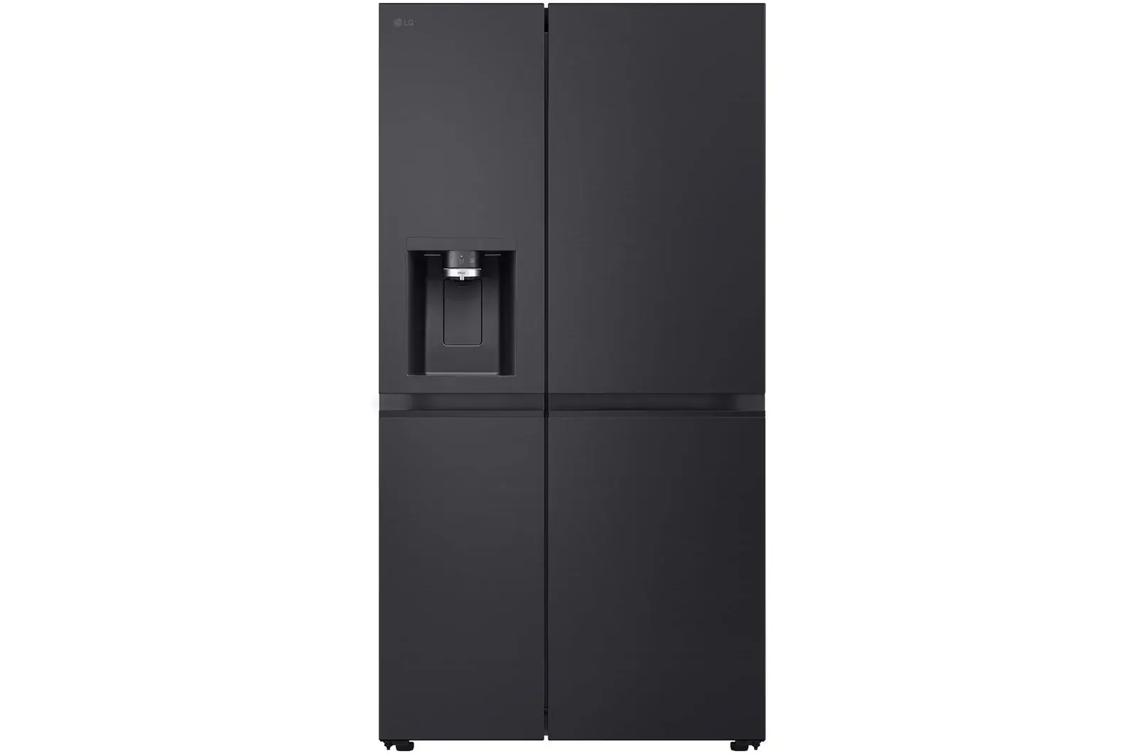 Front view of 628L Linear Cooling™ American Style Fridge Freezer, Black GSLE81EPBD