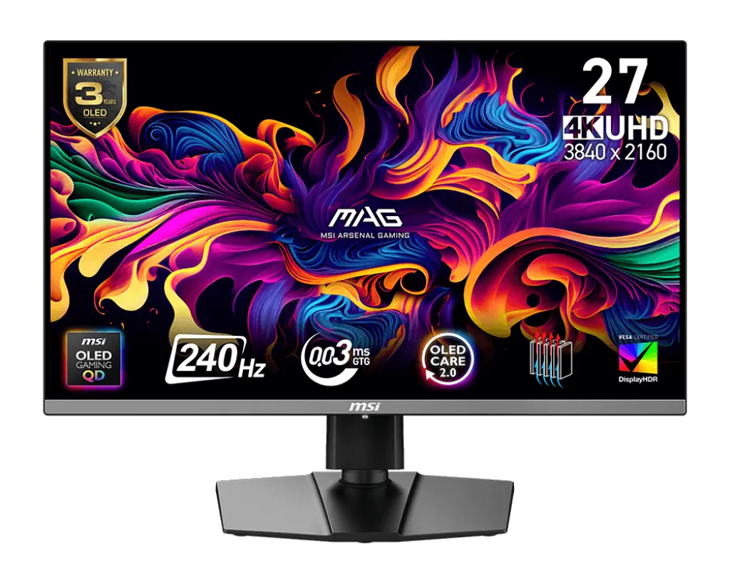 MSI MAG 272UP QD-OLED X24 official product image