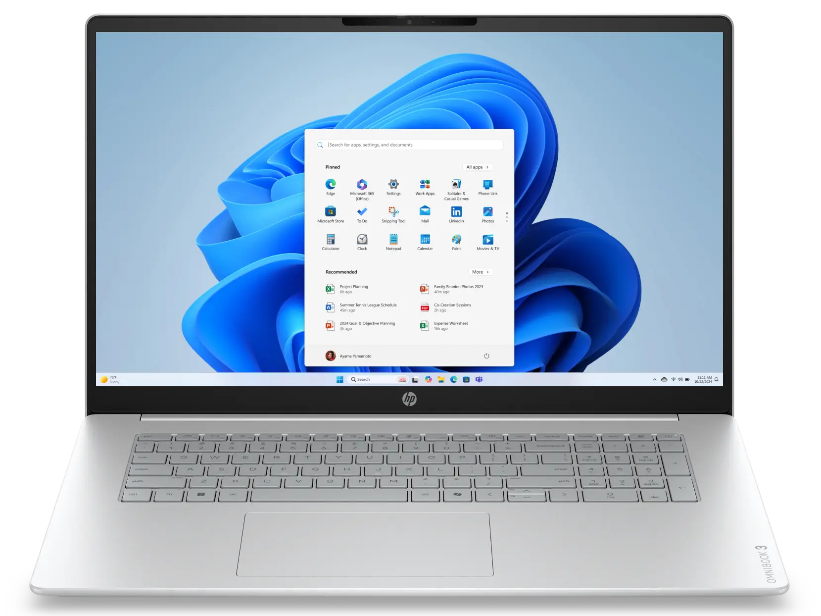 HP OmniBook 3 Laptop 17-dk0001nax official product image